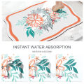 Custom Printed Dirt Resistant Quick Dry Bath Mat